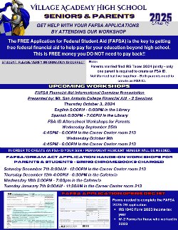 Village Academy Financial Aid Flyer 